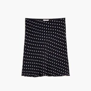 Madewell Polka Dot Mini Slip Skirt